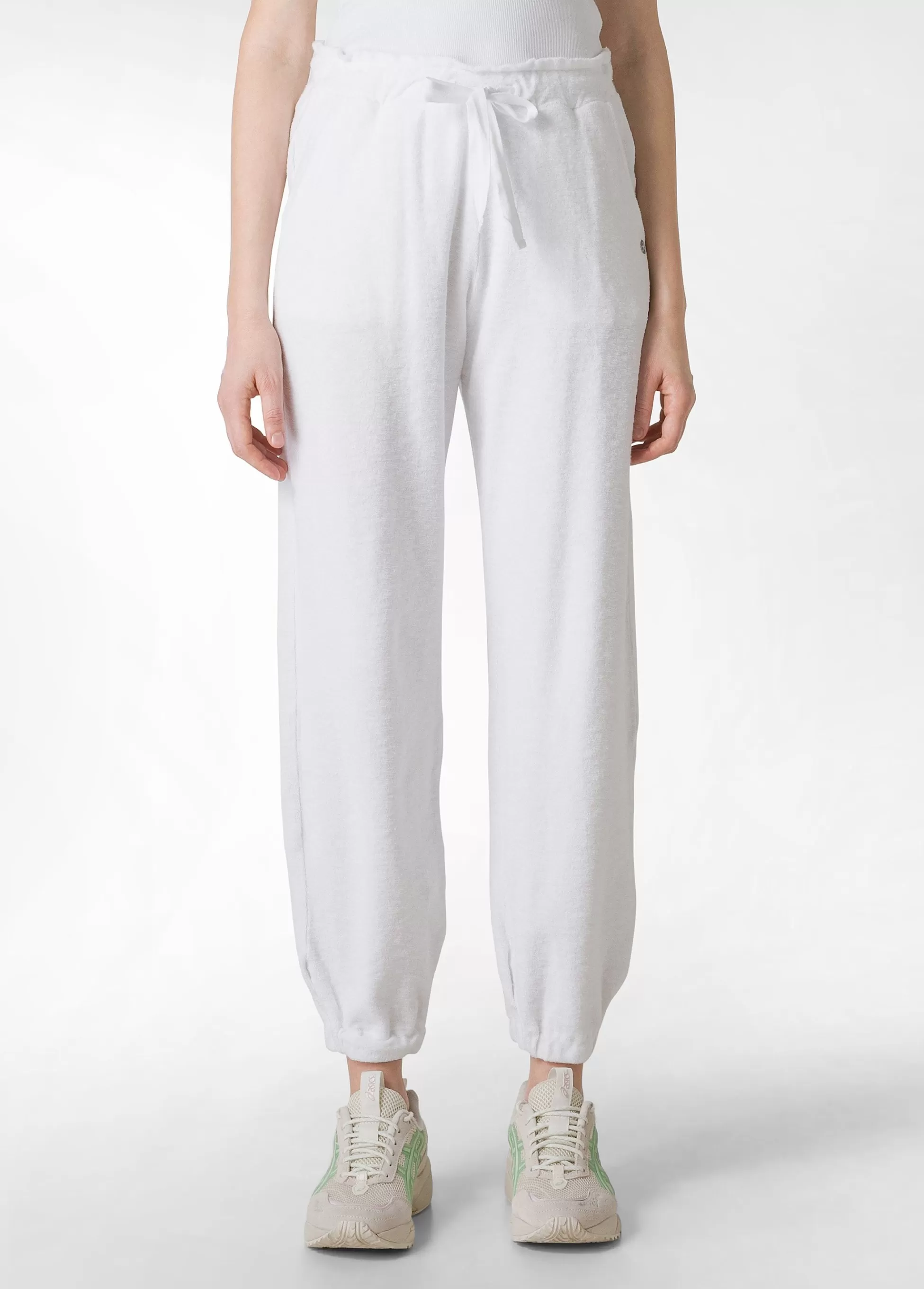 Donna DEHA Pantaloni*Pantaloni Jogger In Spugna Bianco