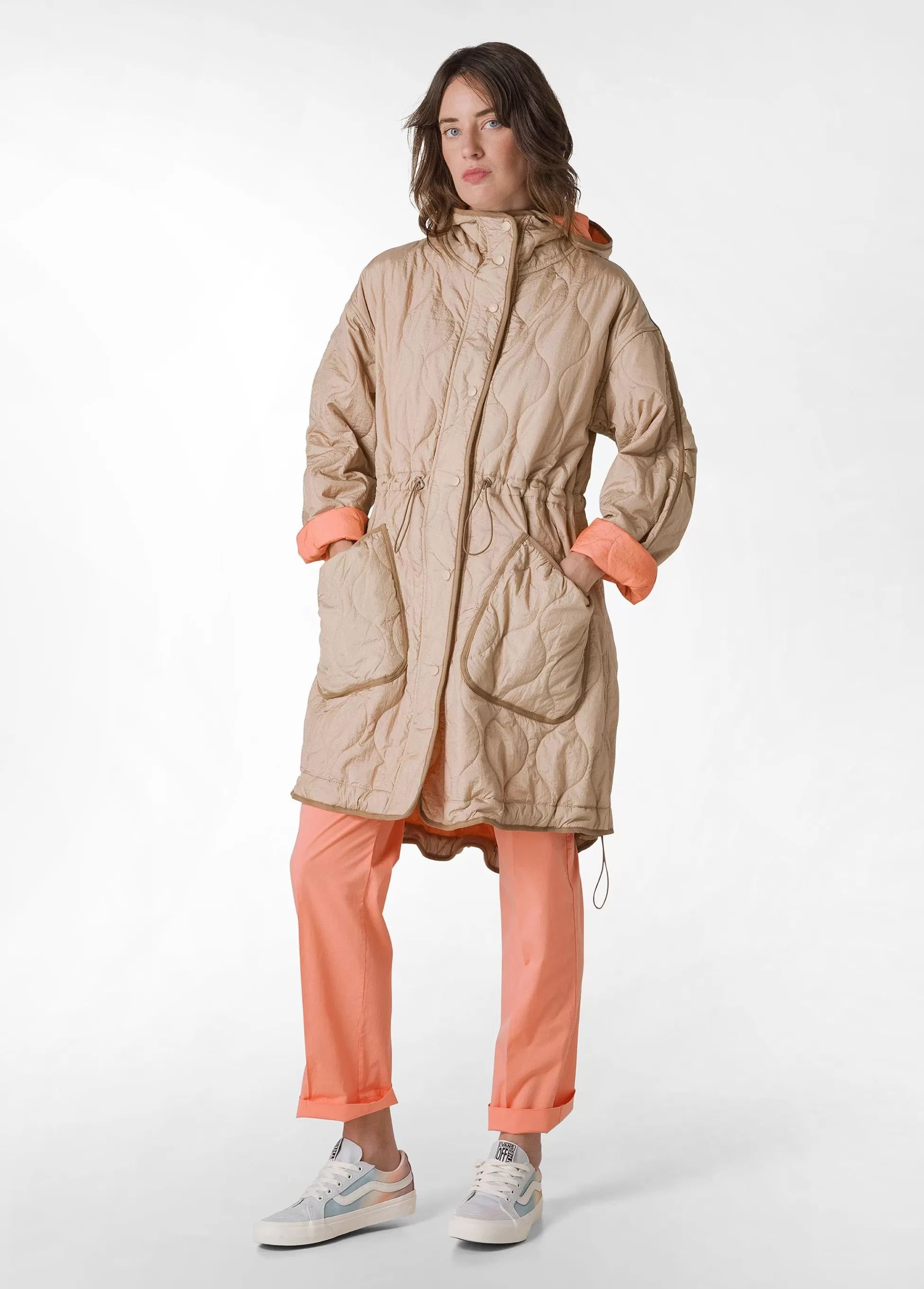 Donna DEHA Giacche E Giubbotti*Parka Trapuntato Beige