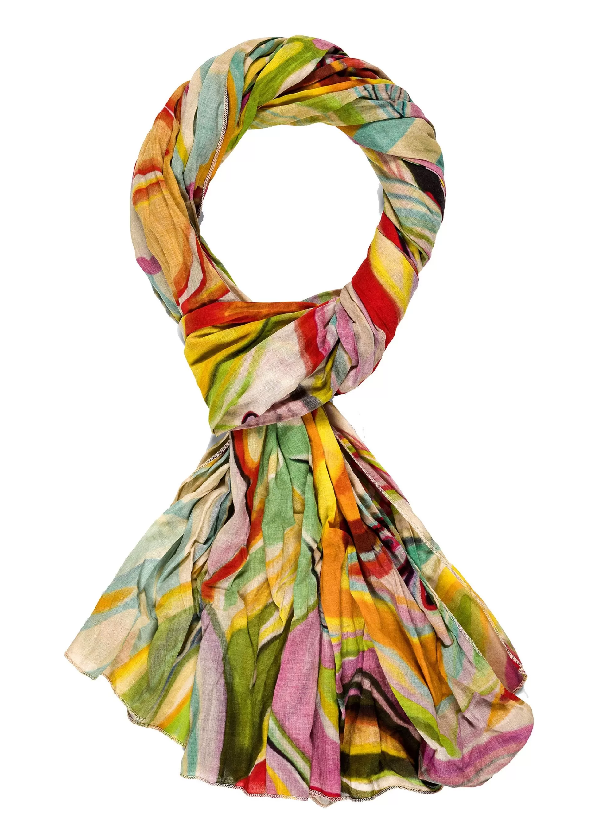 Donna DEHA Accessori*Pashmina In Mussola Stampata Verde