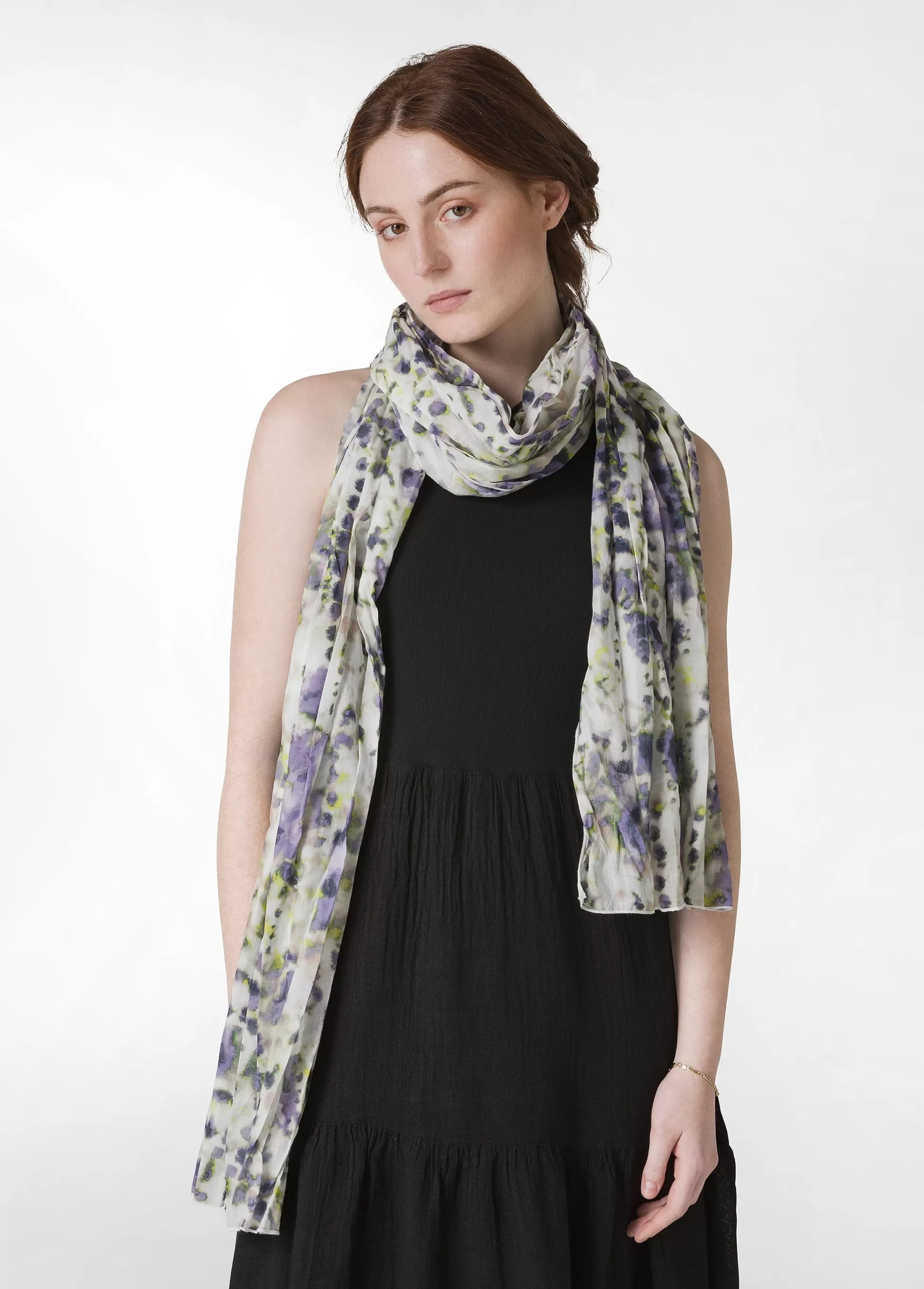Donna DEHA Accessori*Pashmina In Mussola Stampata Viola