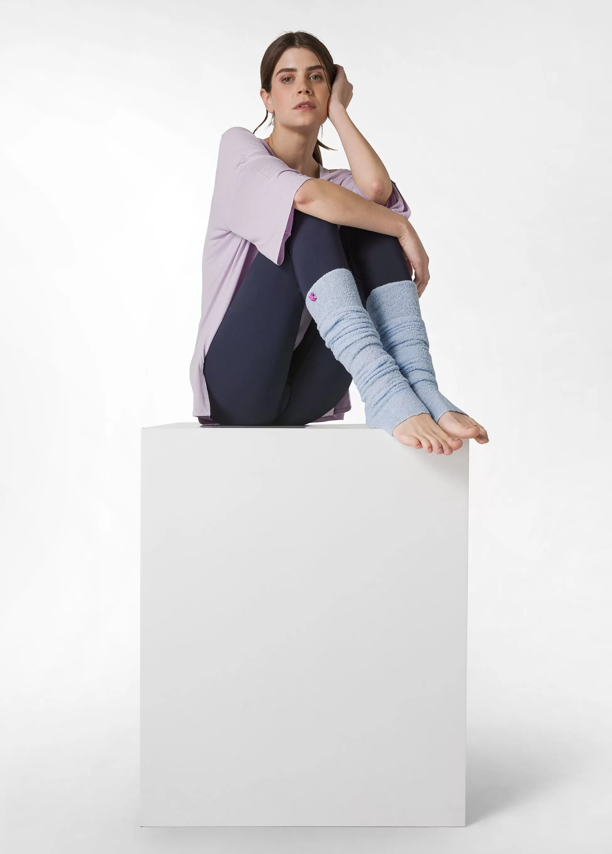Donna DEHA Accessori Sportivi*Scaldamuscoli In Boucle' Blu