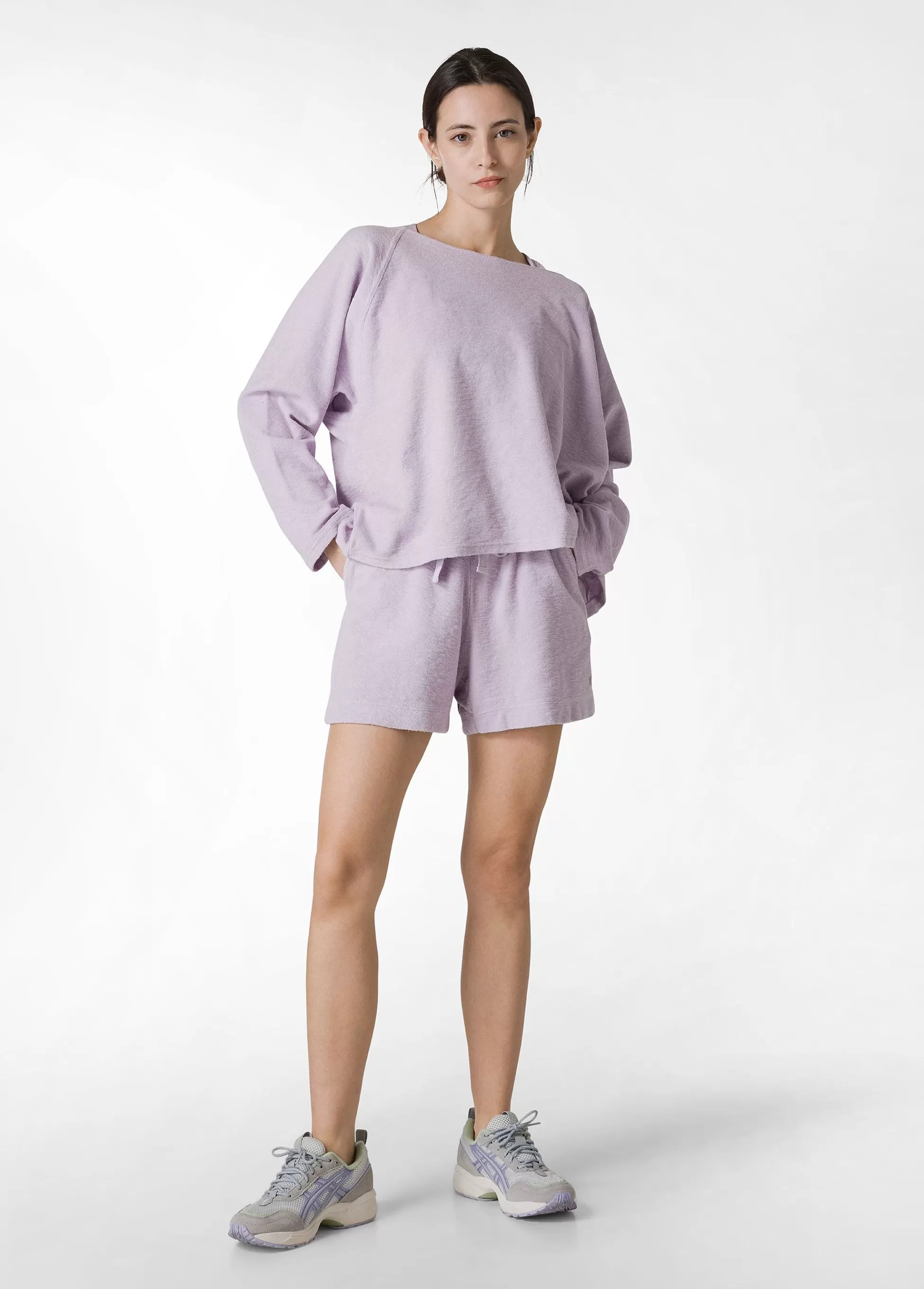 Donna DEHA Pantaloncini Sportivi*Shorts In Spugna Viola