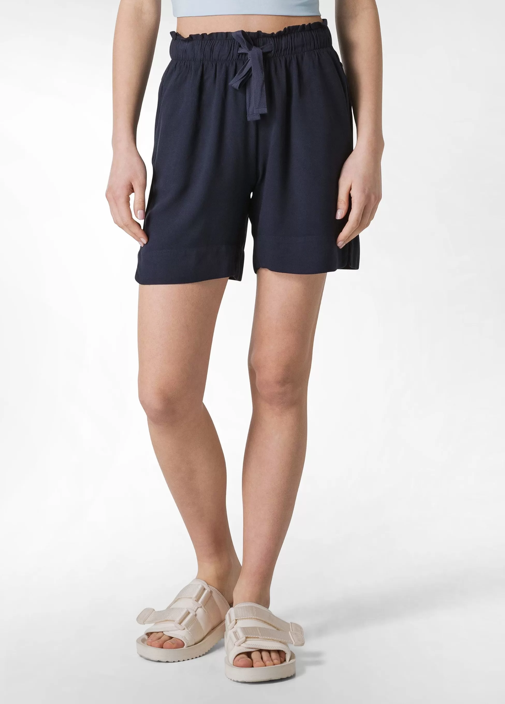 Donna DEHA Bermuda*Shorts In Viscosa Crepe Blu