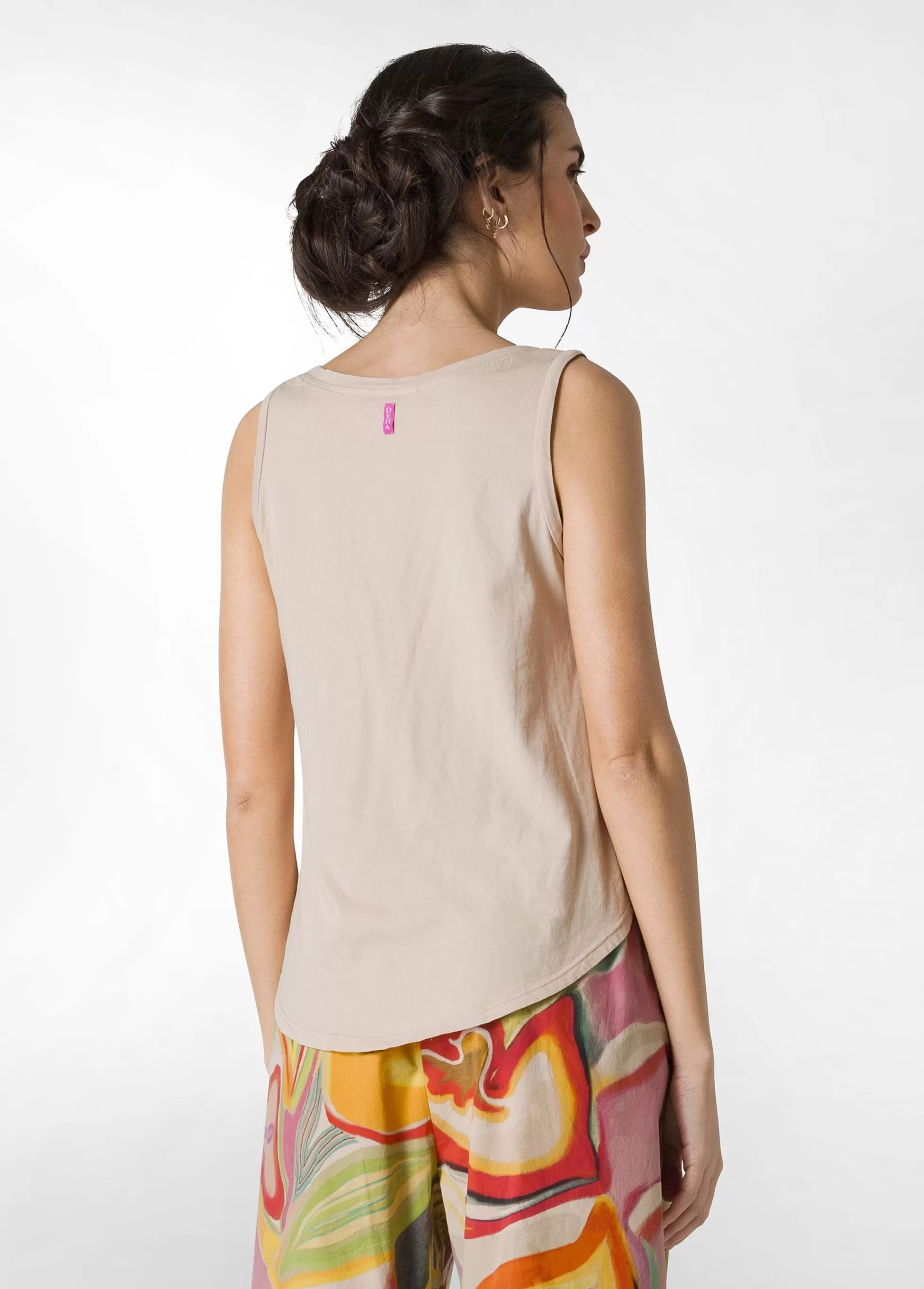 Donna DEHA Top & T-Shirts*Top Comfort In Jersey Beige