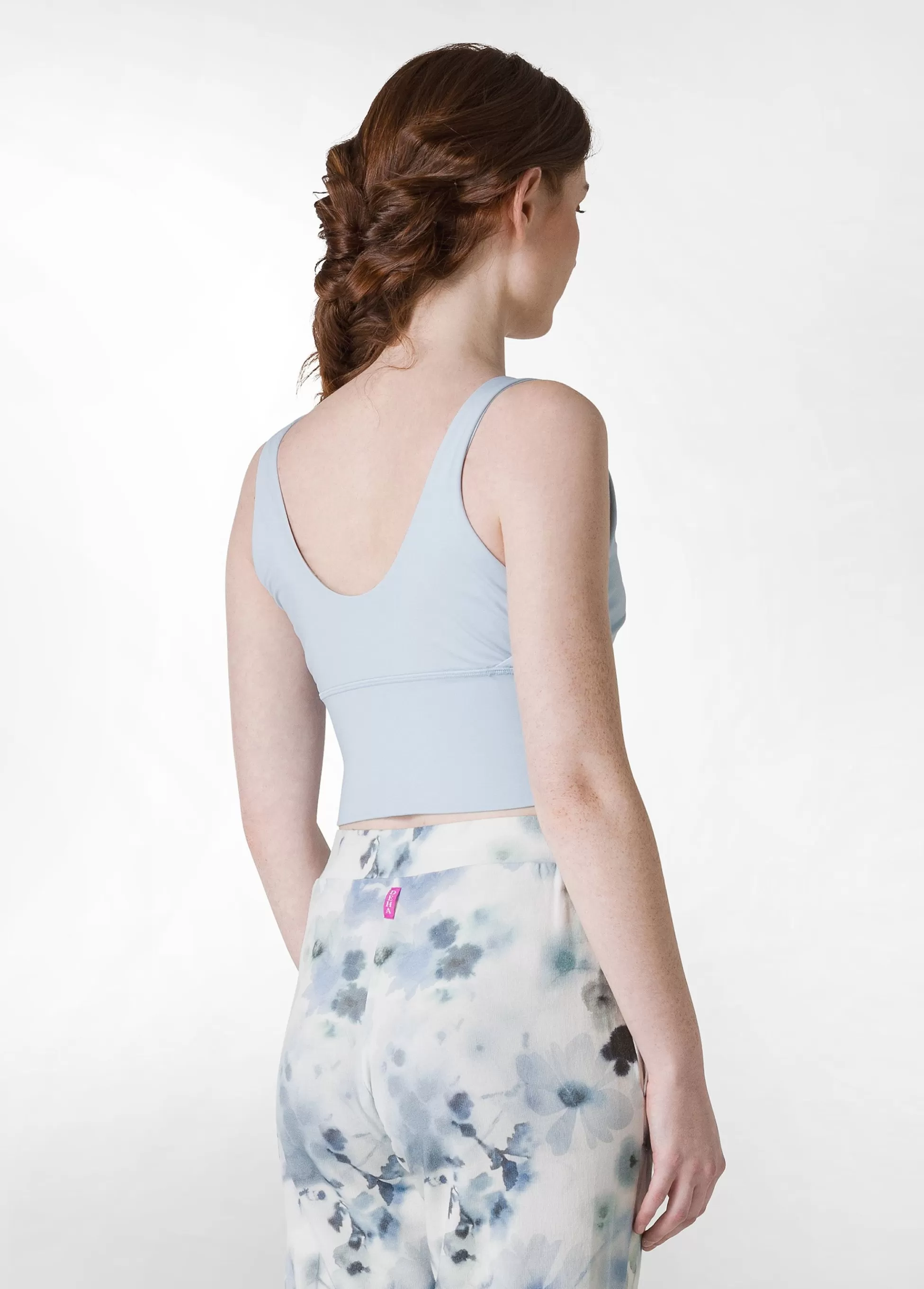 Donna DEHA Canotte E Reggiseni Sportivi*Top Yoga In Microfibra Riciclata Blu