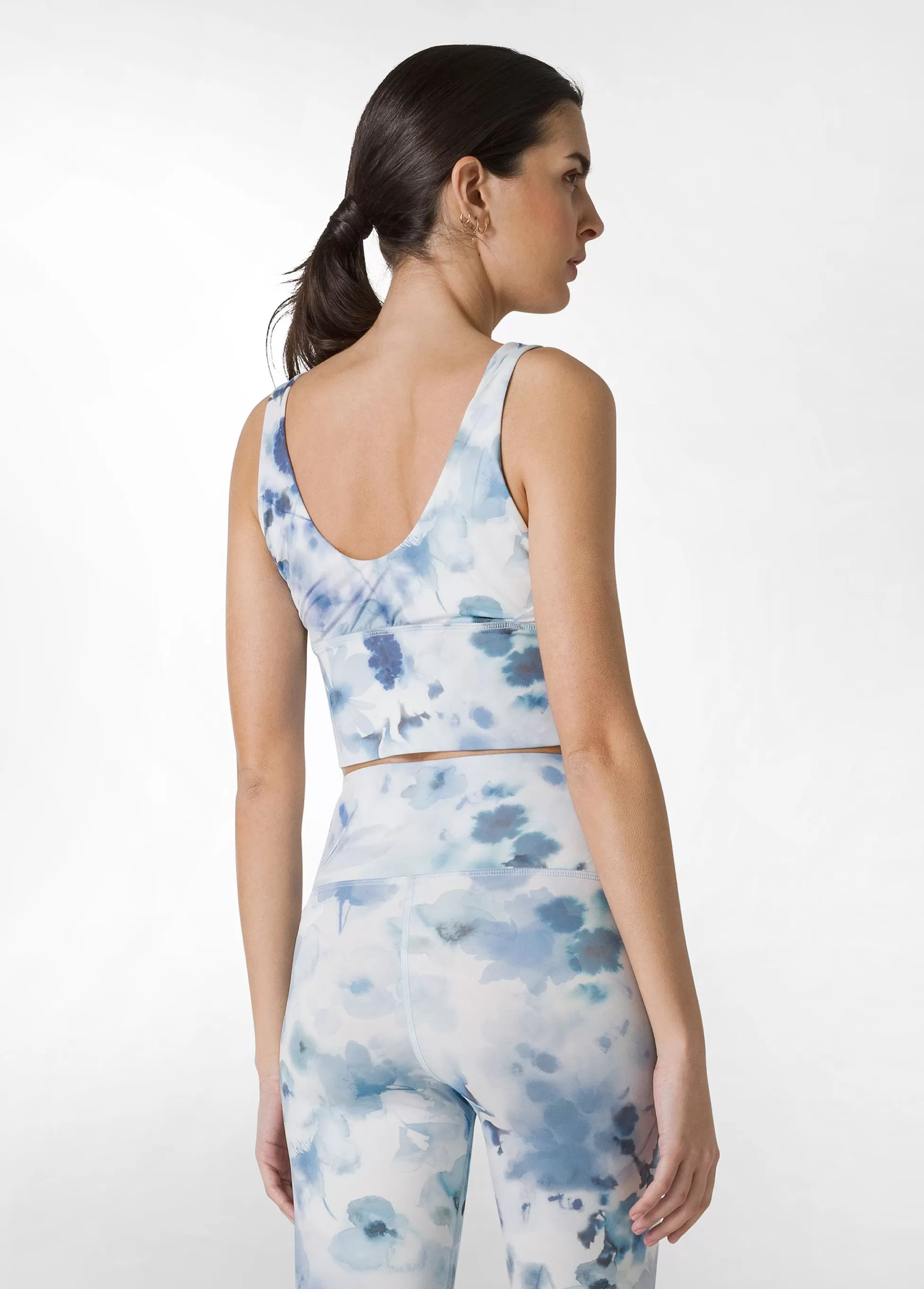 Donna DEHA Canotte E Reggiseni Sportivi*Top Yoga In Microfibra Riciclata Stampata Blu