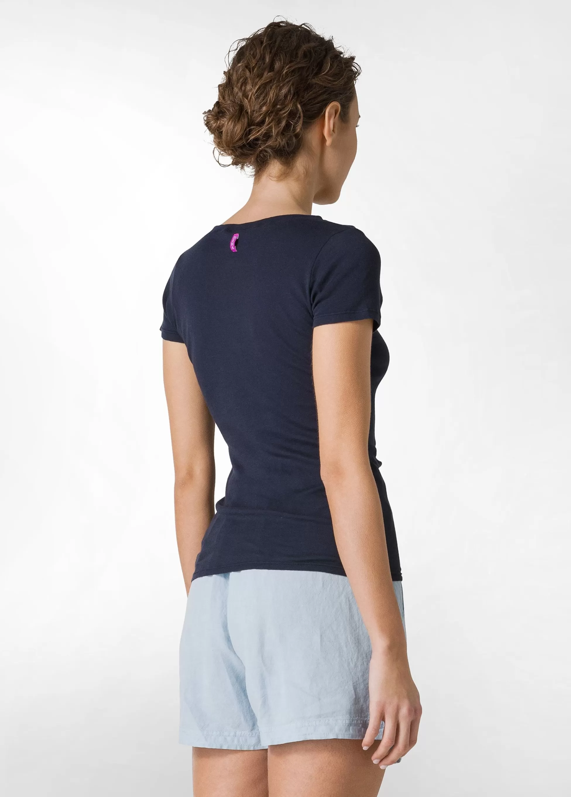 Donna DEHA Top & T-Shirts*T-Shirt A Costine Con Bottoni Blu