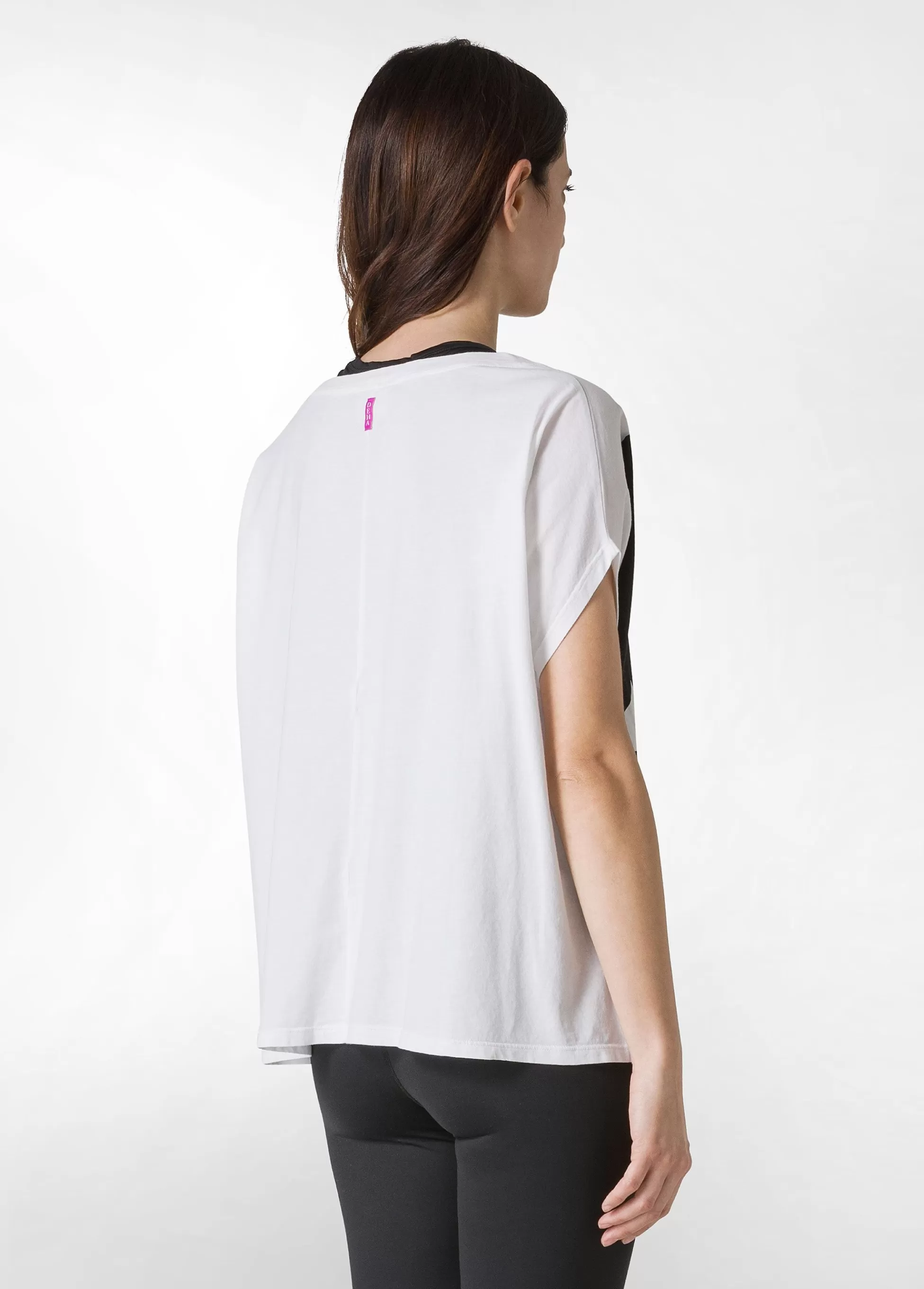 Donna DEHA Top & T-Shirts*T-Shirt Ampia Con Grafica Bianco