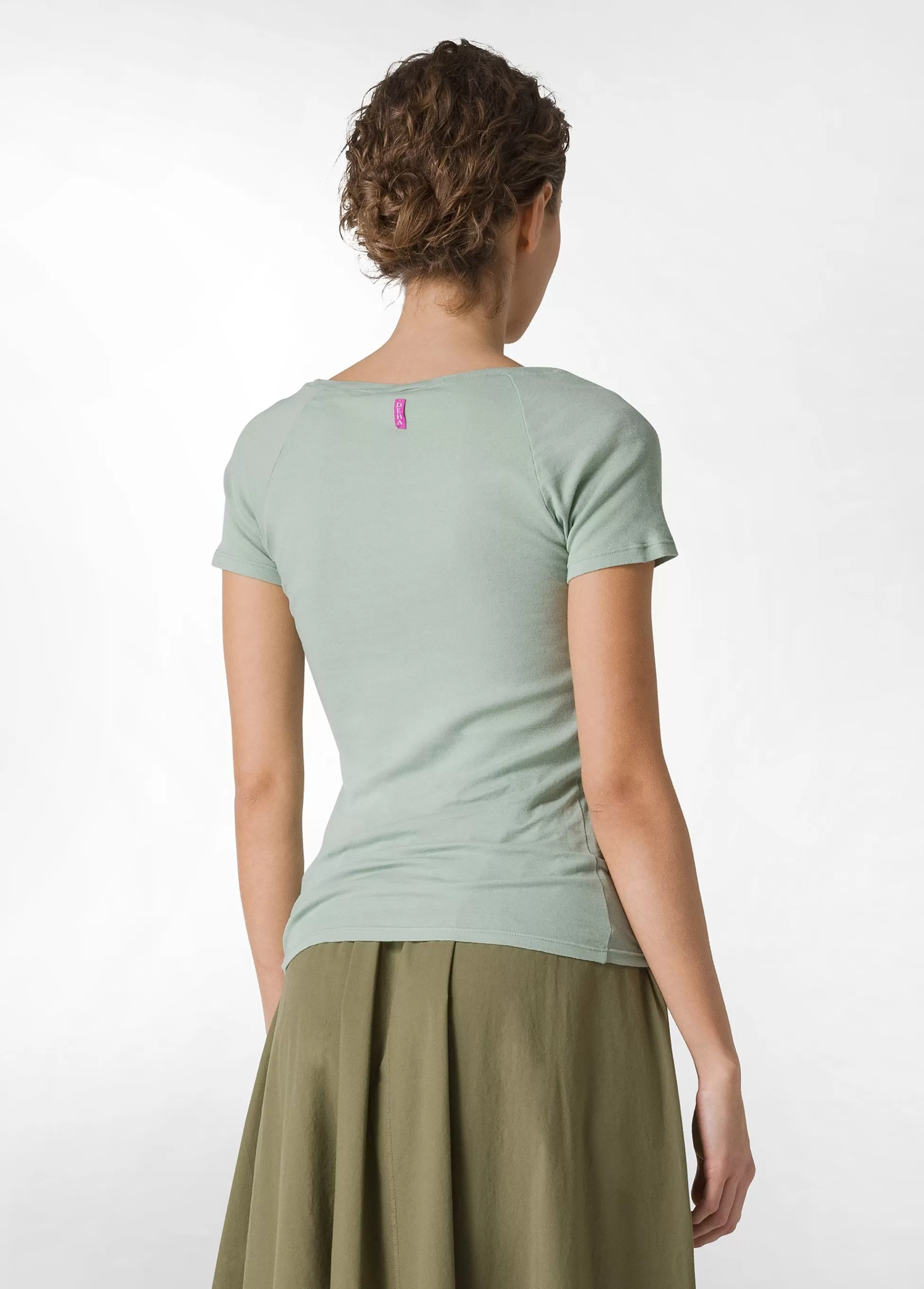 Donna DEHA Top & T-Shirts*T-Shirt In Costina Leggera Verde