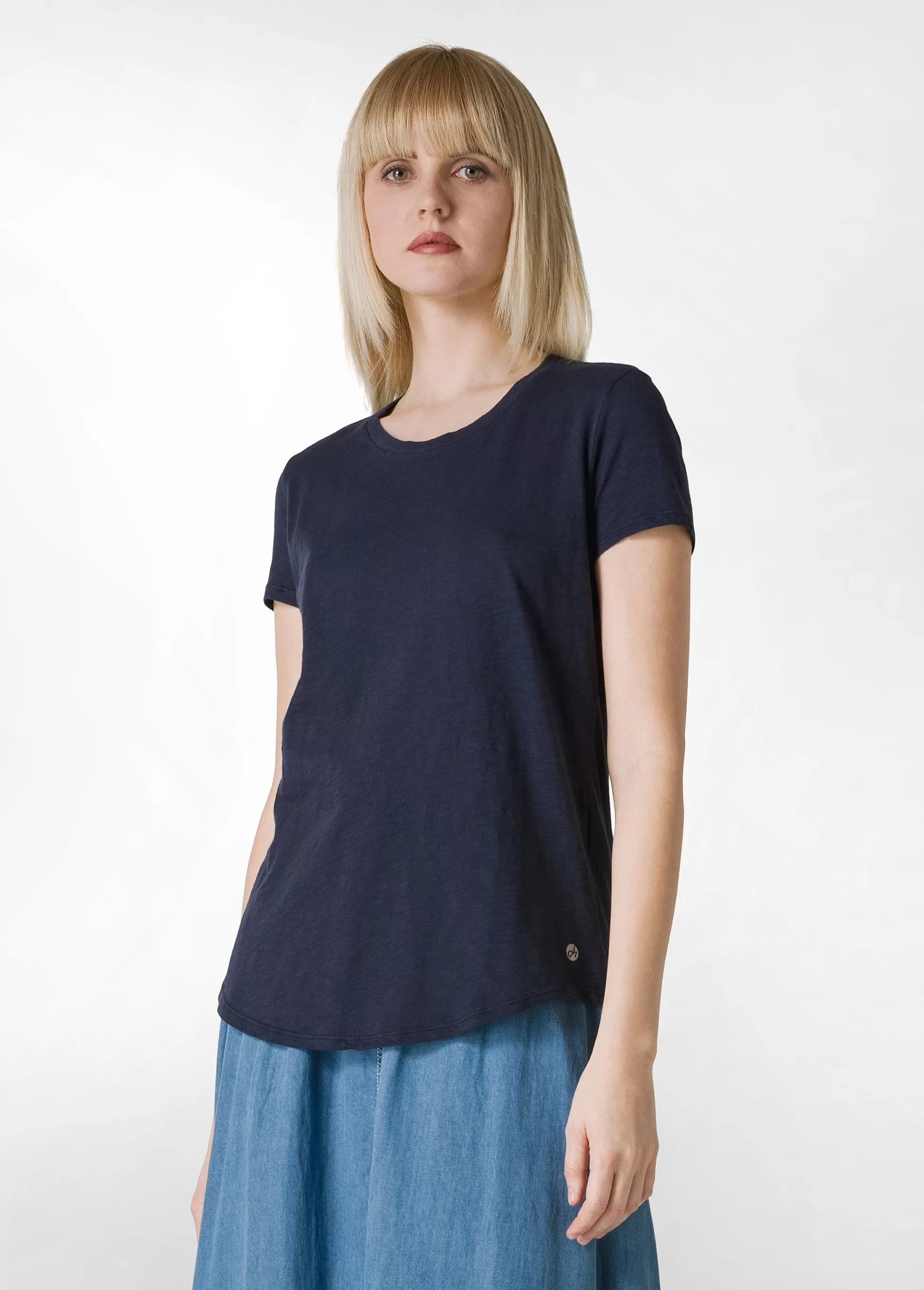 Donna DEHA Top & T-Shirts*T-Shirt In Jersey Fiammato Blu
