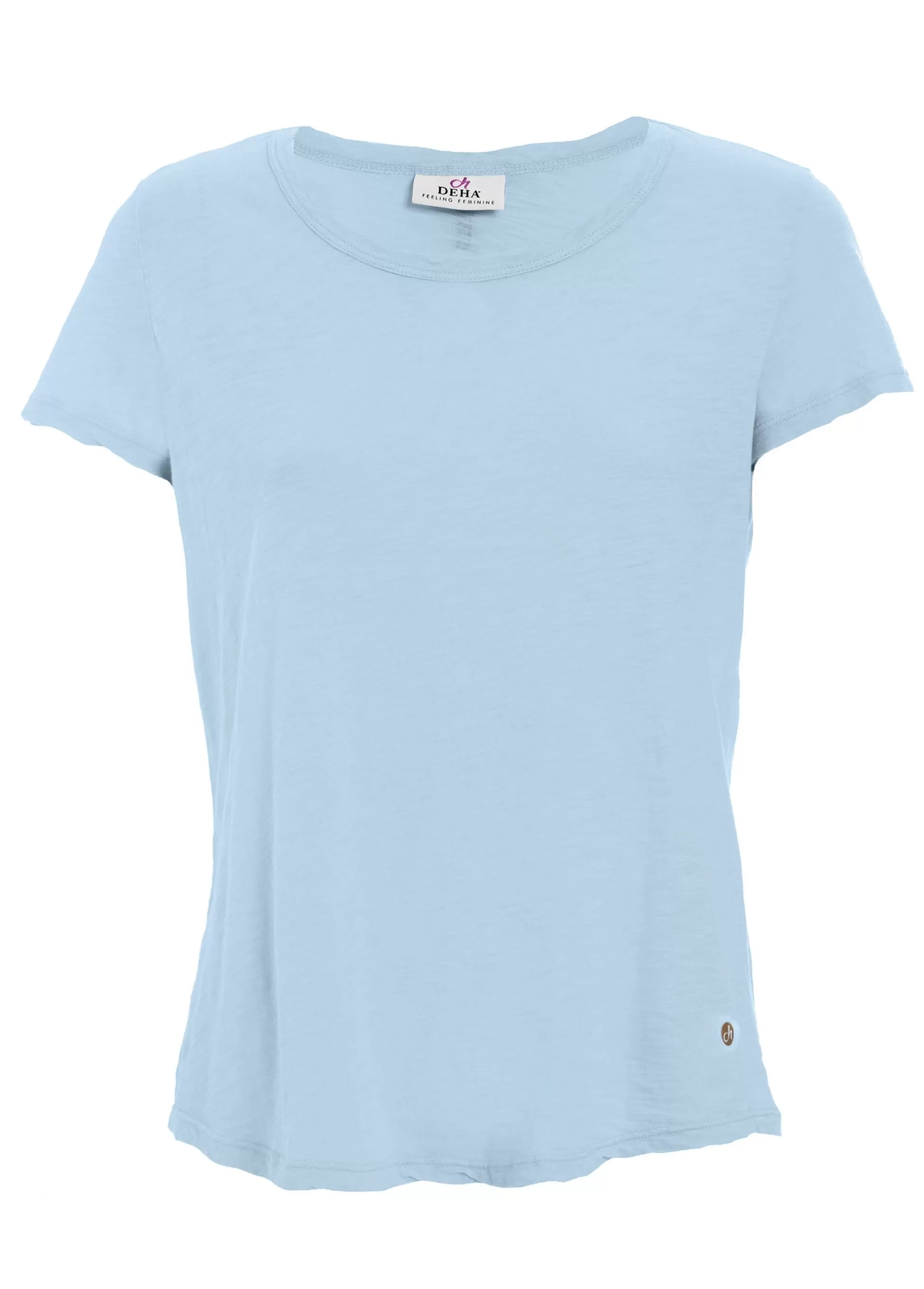 Donna DEHA Top & T-Shirts*T-Shirt In Jersey Fiammato Blu