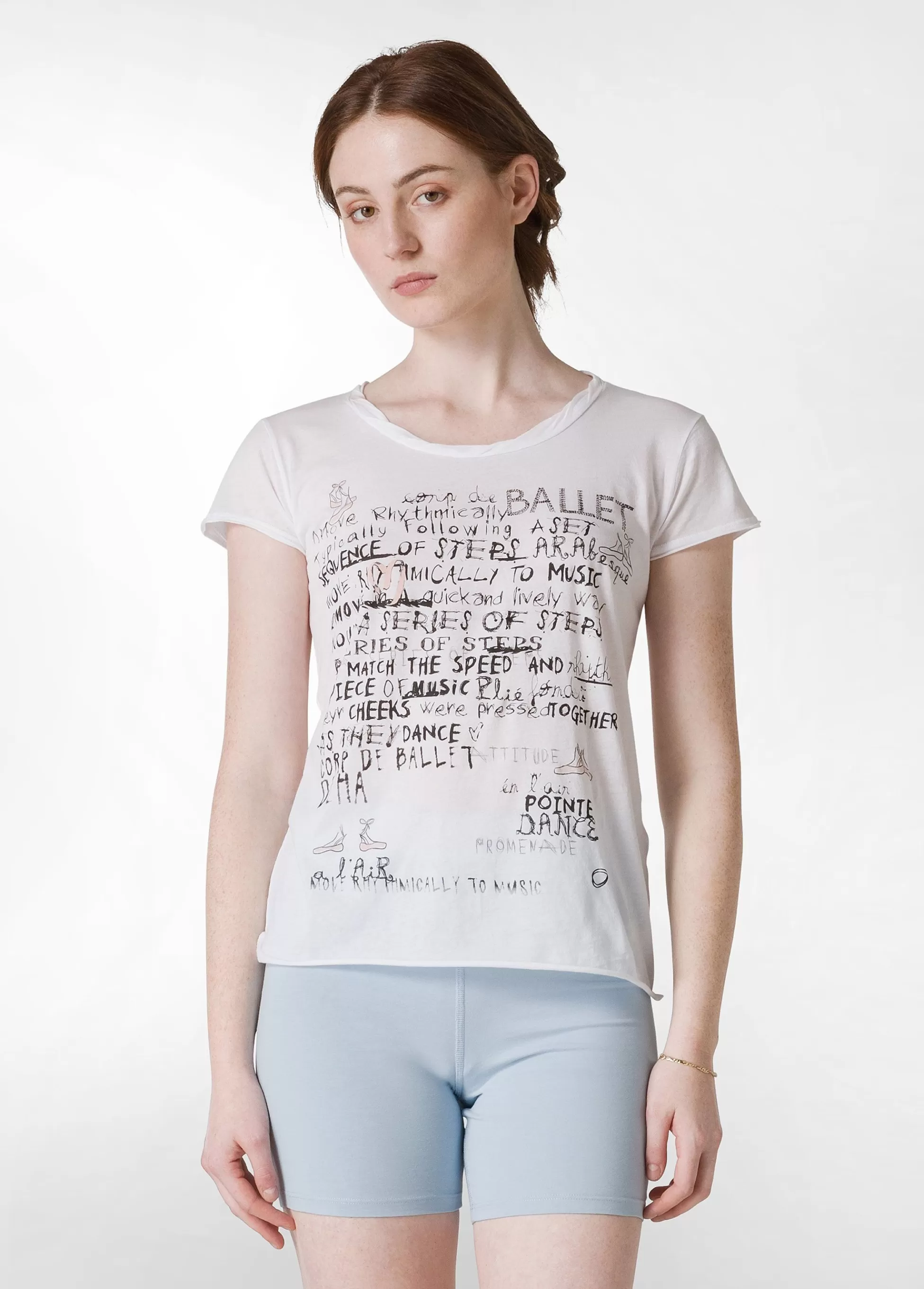 Donna DEHA Top & T-Shirts*T-Shirt Leggera Con Stampa Bianco
