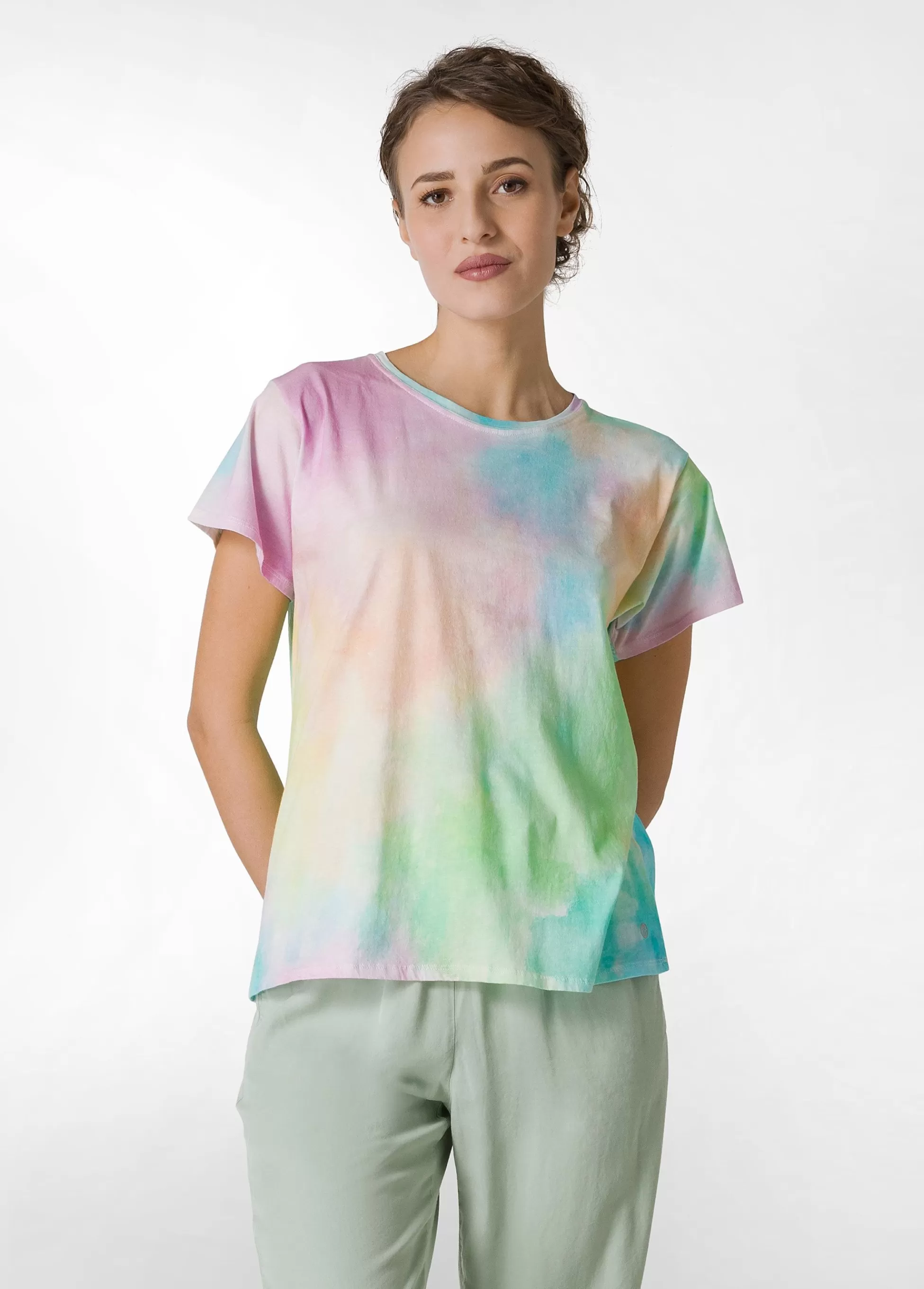 Donna DEHA Top & T-Shirts*T-Shirt Leggera Stampa Fade Away Con Grafica Other
