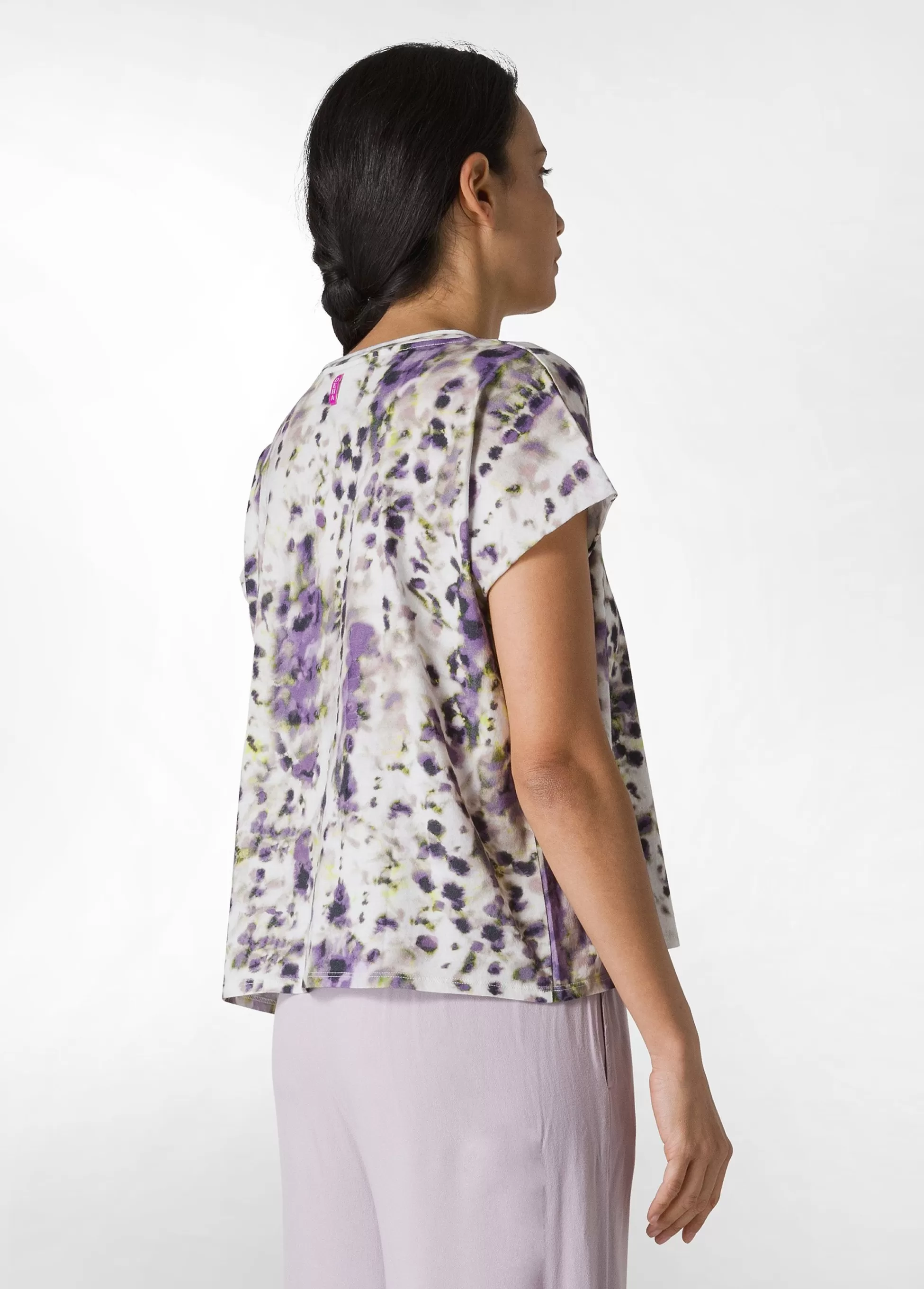 Donna DEHA Top & T-Shirts*T-Shirt Organica Ampia Stampata Viola